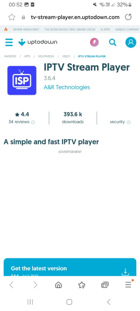 IPTV Stream Player for Android