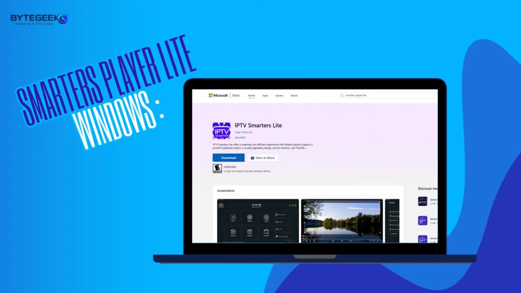 Smarters Player Lite on Windows