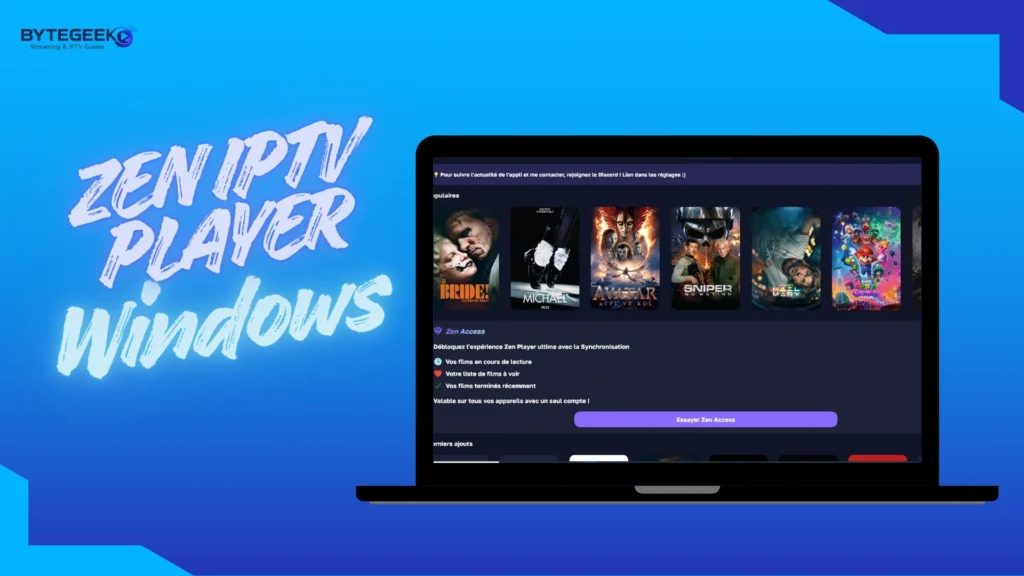 zen iptv player interface for windows