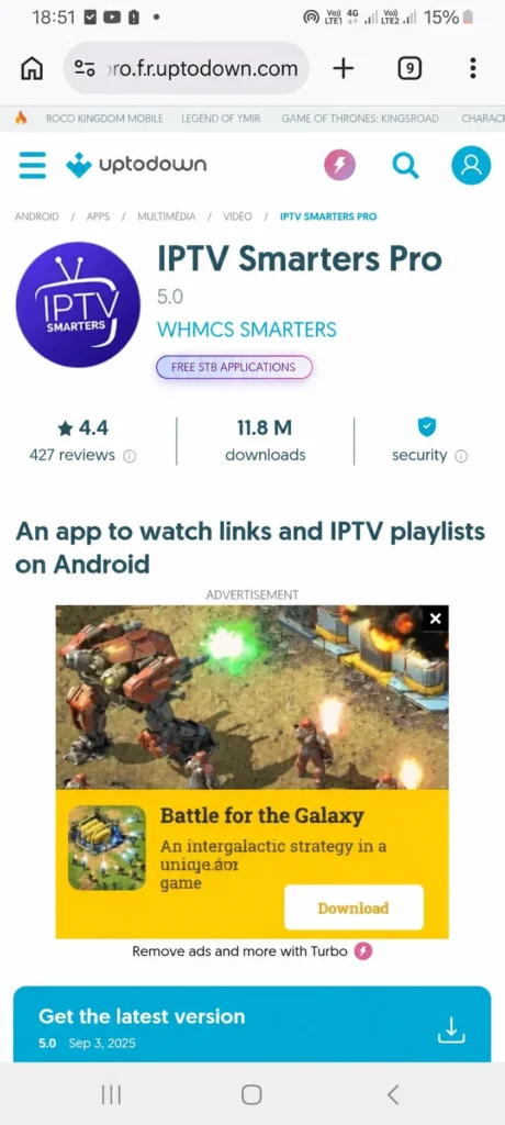 IPTV Smarters Pro for Android