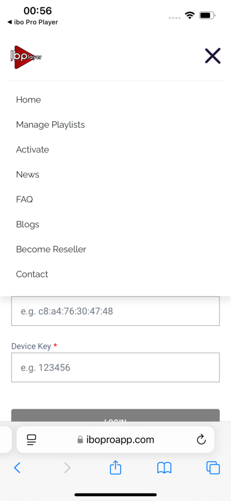 IBO Pro website