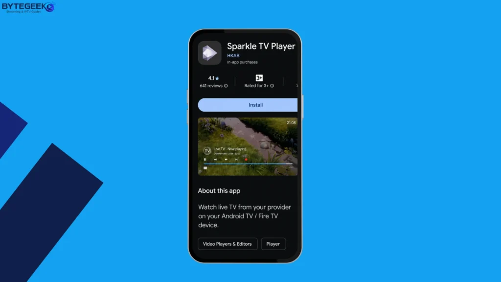 Installing Sparkle TV